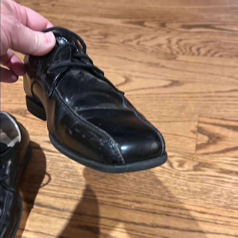 Florsheim Black Dress Shoes with Polished Leather - Picture 4 of 12